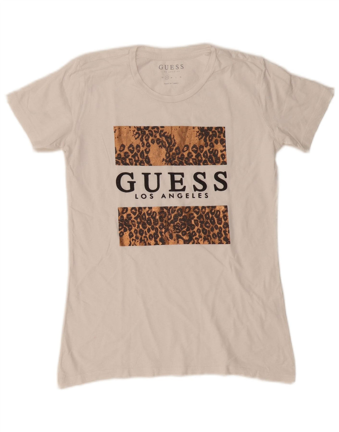 Guess Grafik-T-Shirt für Damen, UK 10, Größe S, Weiß