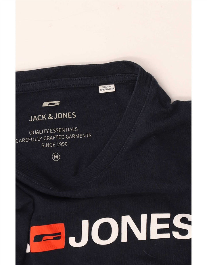 Jack & Jones Herren-T-Shirt mit Grafik, mittelgroß, Marineblau