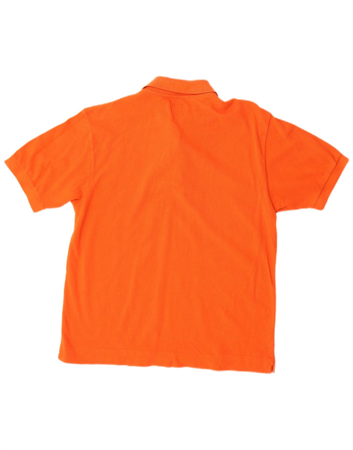 Benetton Herren-Poloshirt aus mitteloranger Baumwolle