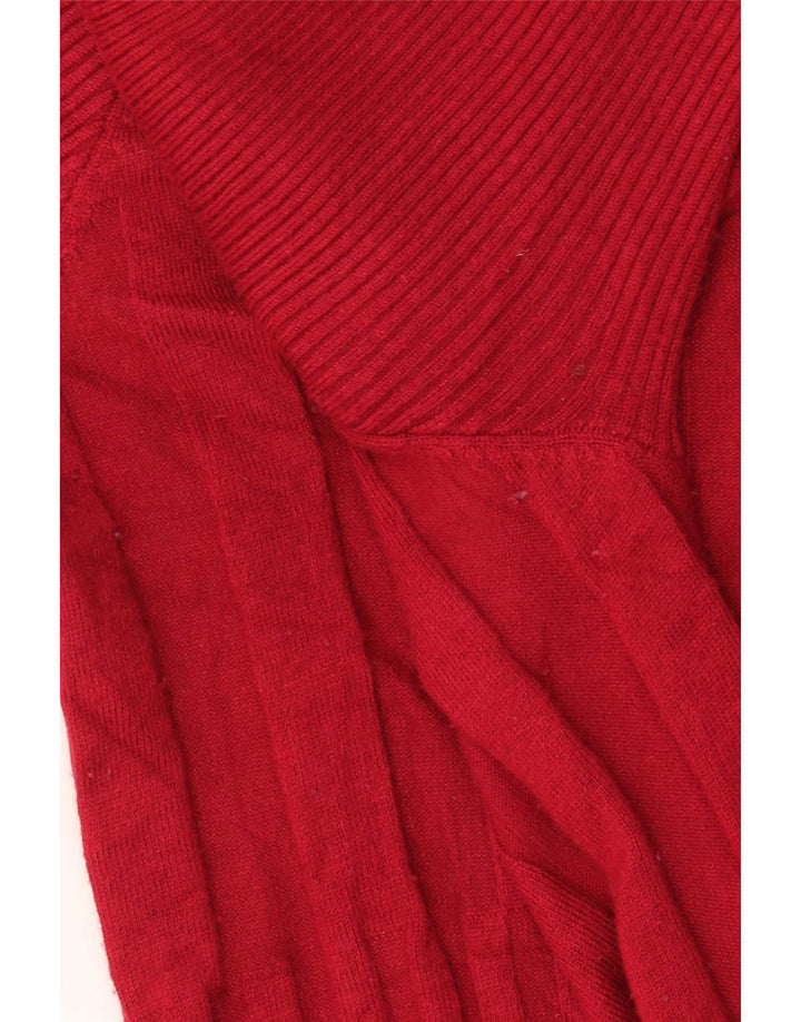 Marks & Spencer Damen Autograph Longline Cardigan Pullover UK 10 Small Rot