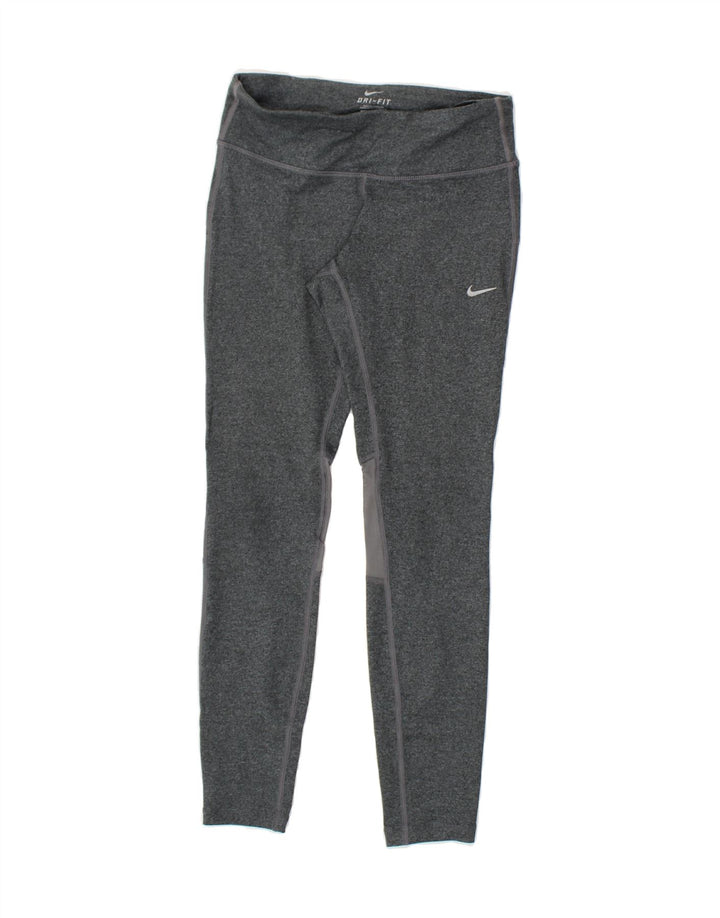 NIKE Womens Leggings UK 4 XS  Grey Flecked Polyester Vintage Nike and Second-Hand Nike from Messina Hembry 