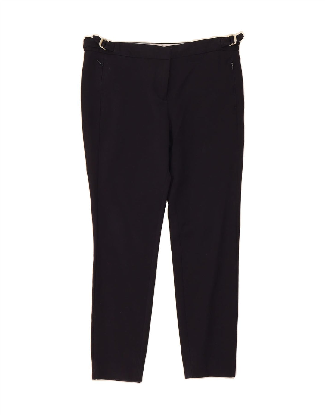 MASSIMO DUTTI Womens Slim Cropped Trousers EU 40 Medium W30 L26 Black Vintage Massimo Dutti and Second-Hand Massimo Dutti from Messina Hembry 