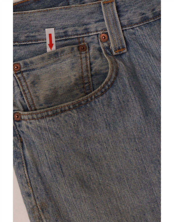 Levi's Herren Straight Jeans W34 L32 Blaue Baumwolle