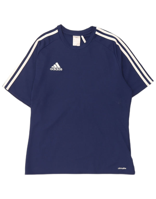 Adidas Herren Climalite T-Shirt Top Small Marineblau Polyester