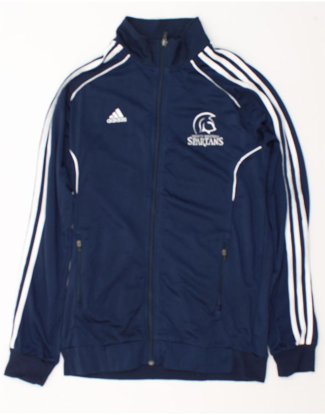Adidas Herren Spartans Graphic Trainingsanzug, Jacke, Größe S, Marineblau, Polyester