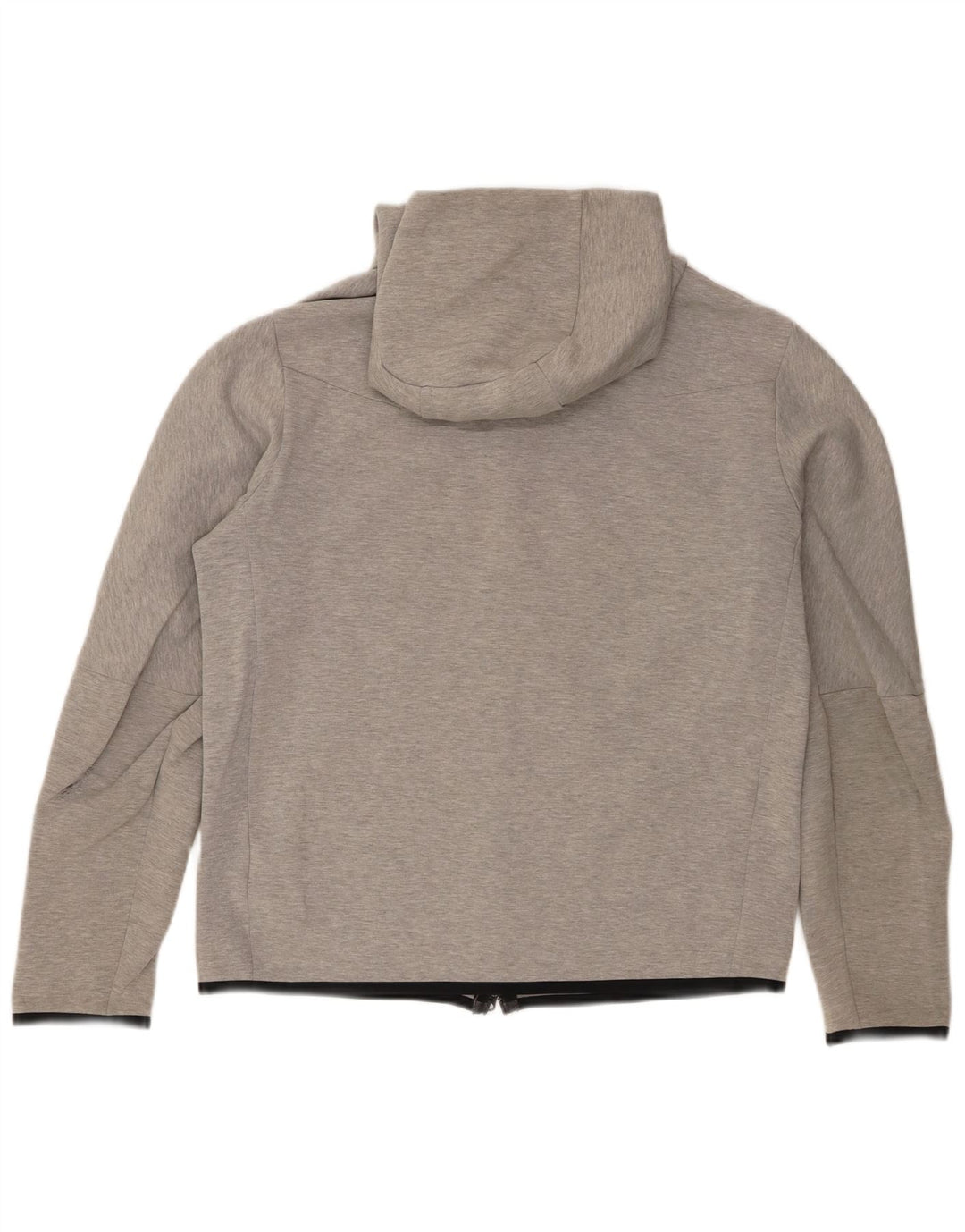 Nike Herren-Kapuzenpullover mit Reißverschluss, mittelgrau gefleckte Baumwolle
