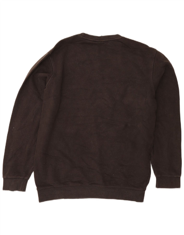 Ellesse Herren-Sweatshirt-Pullover aus mittelbrauner Baumwolle