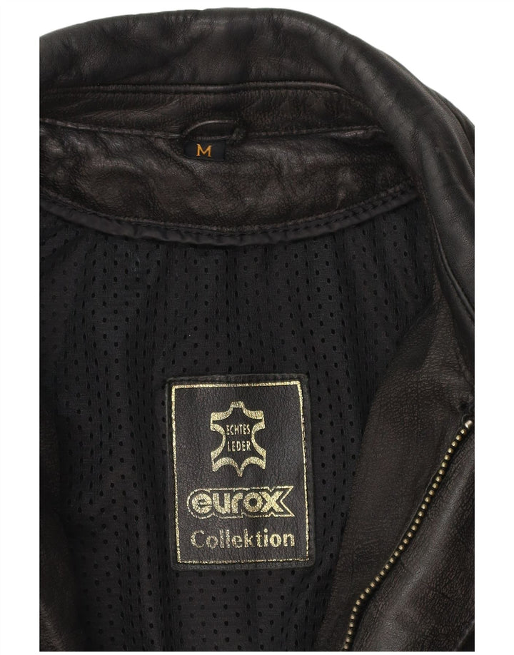 EUROX Herren Harley Davidson Moto Racer Jacke UK 38 Medium Schwarz