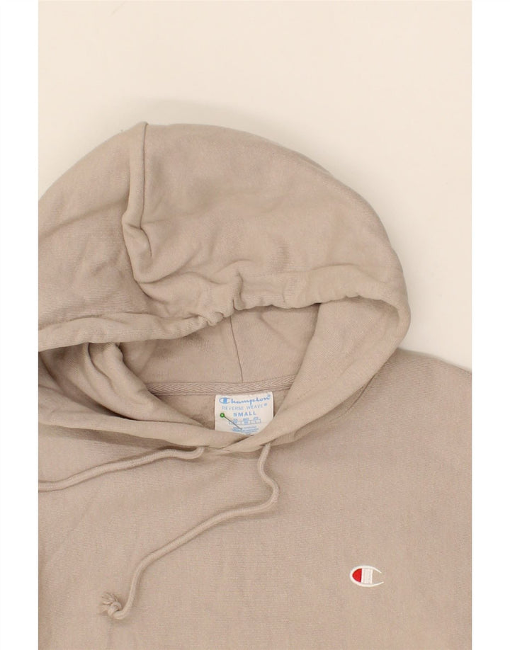 CHAMPION Mens Hoodie Jumper Small Beige Cotton Vintage Champion and Second-Hand Champion from Messina Hembry 