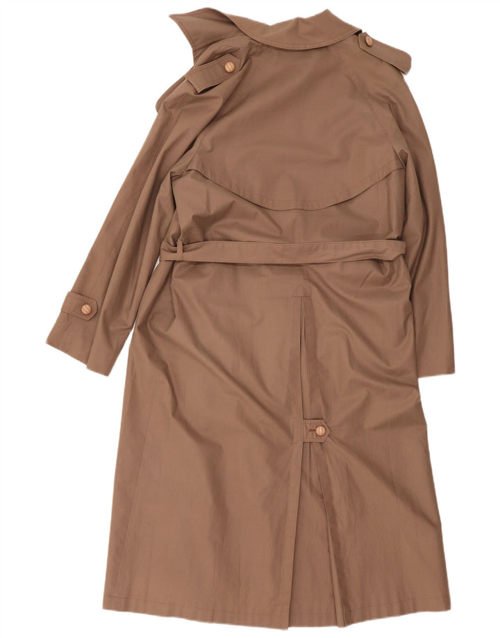 Vintage Damen Übergroßer Trenchcoat EU 36 Small Beige Baumwolle
