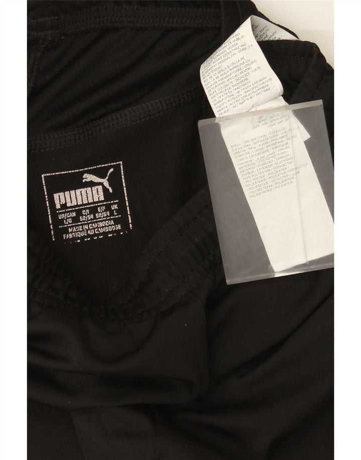 Puma Herren-Trainingshose, Jogginghose, Größe L, Schwarz, Polyester