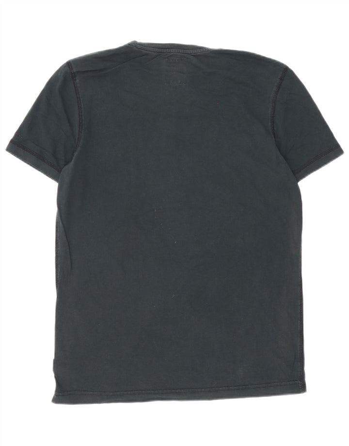 G-Star Herren Grafik-T-Shirt-Oberteil aus mittelschwarzer Baumwolle