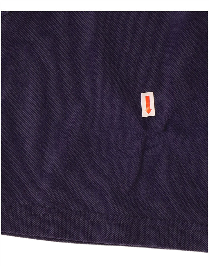 LACOSTE Damen T-Shirt Top Größe 38 Medium Marineblau Baumwolle