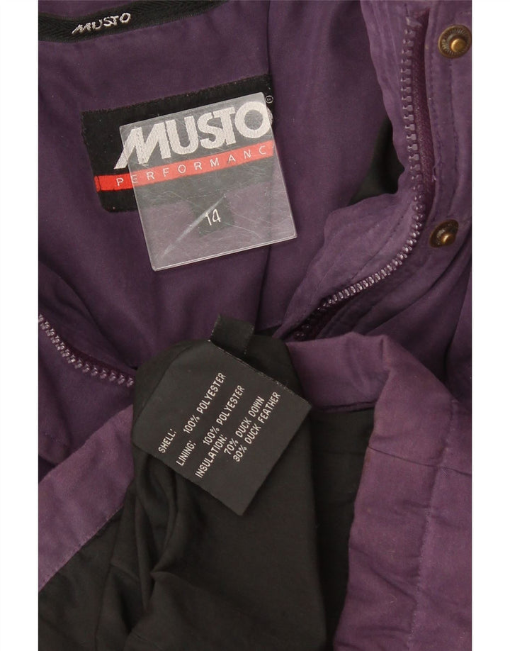 Musto Damen Wattierter Mantel UK 14 Mittellila Polyester