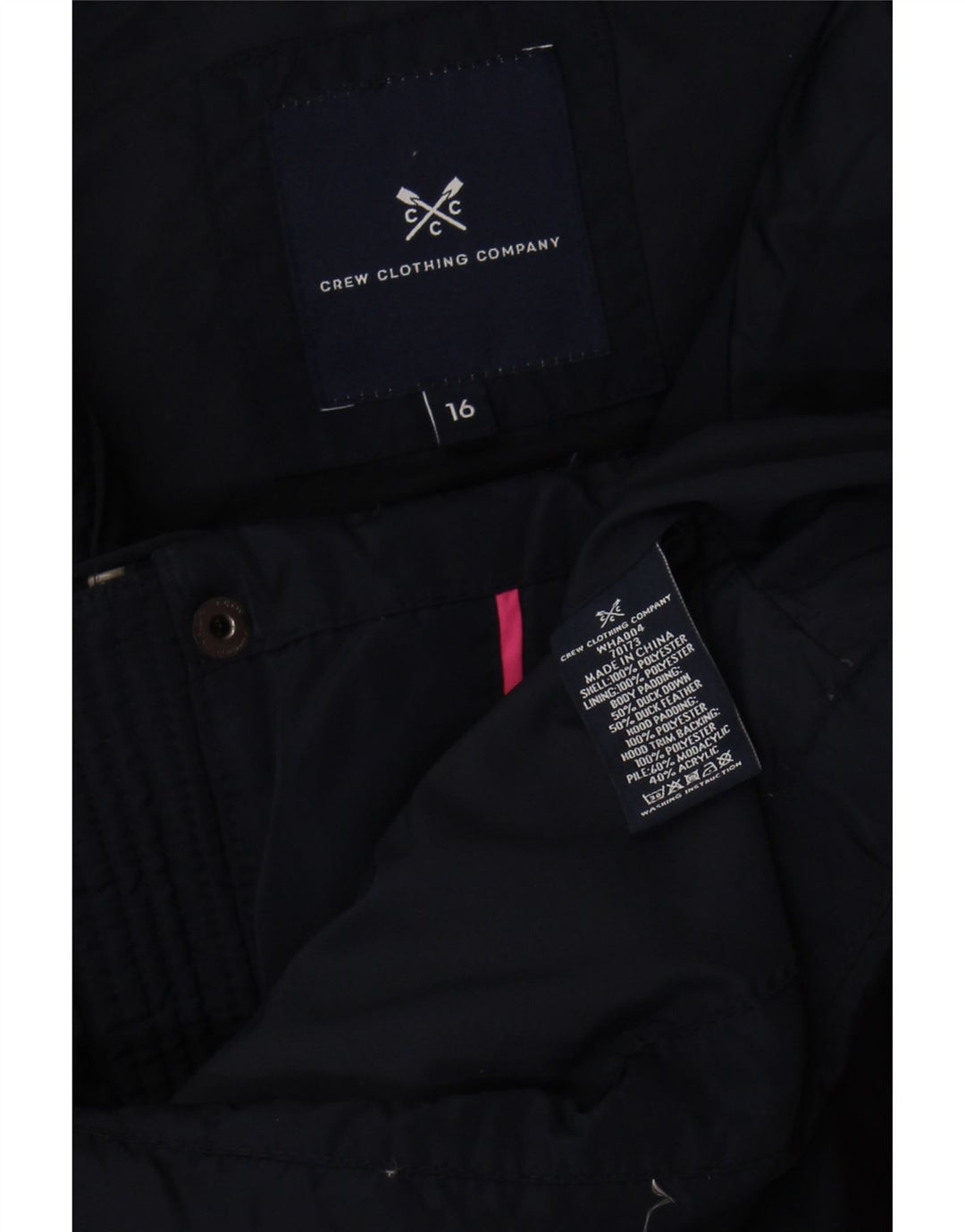 Crew Clothing Damen-Weste, reguläre Größe, UK 16, Größe L, Marineblau, Polyester