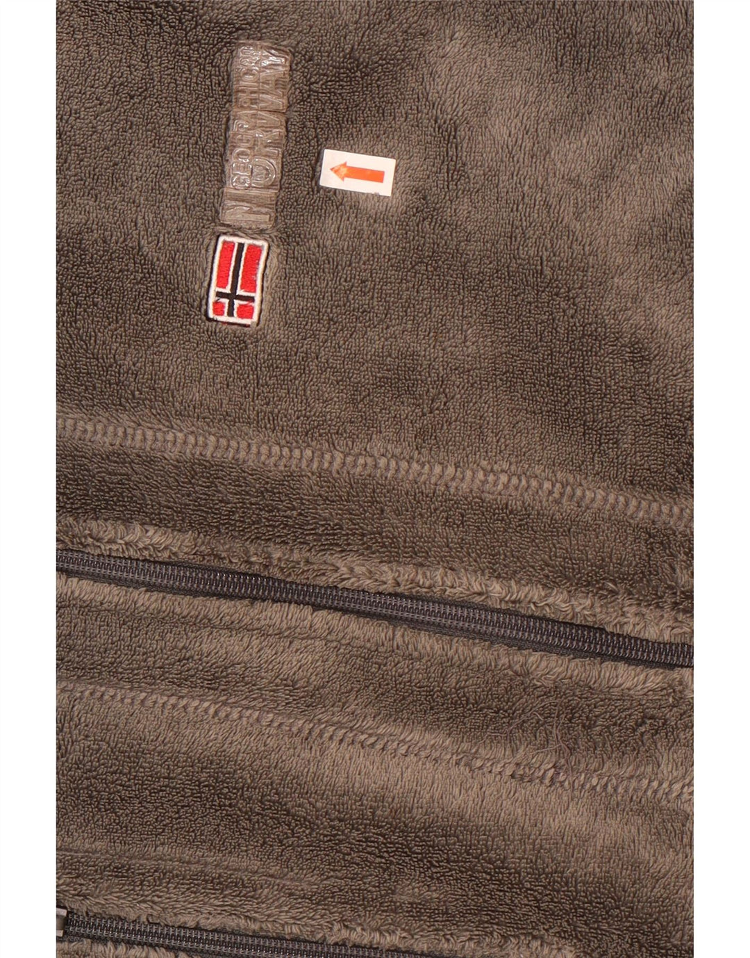 Norwegen Herren Fleecejacke UK 38 Mittelgrau Colourblock Polyester Sport