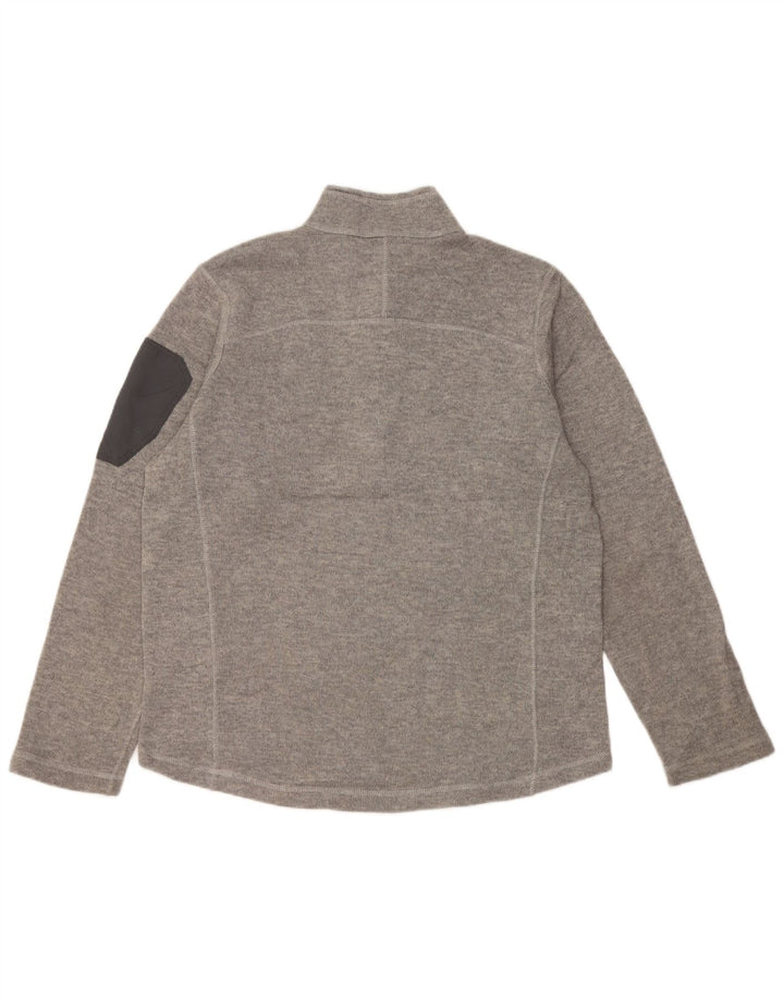 Eddie Bauer Herren-Sweatshirt mit Reißverschluss am Hals, groß, grau, Polyester