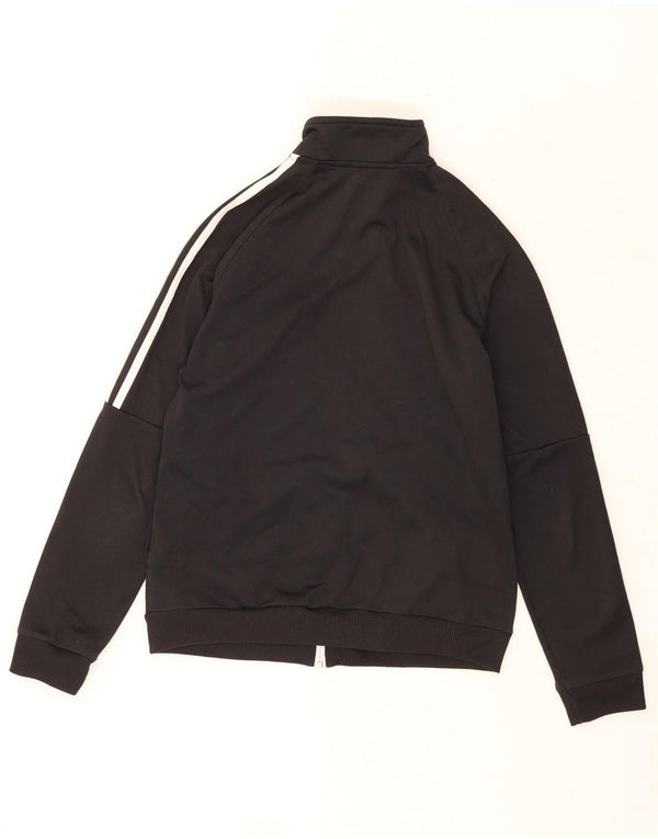 Adidas Damen Trainingsanzug Top Jacke UK 12/14 Medium Schwarz Polyester