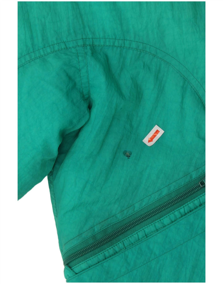 Belfe Mädchen-Skijacke in Übergröße mit Grafik, 10–11 Jahre, grünes Polyamid, 80er-Jahre