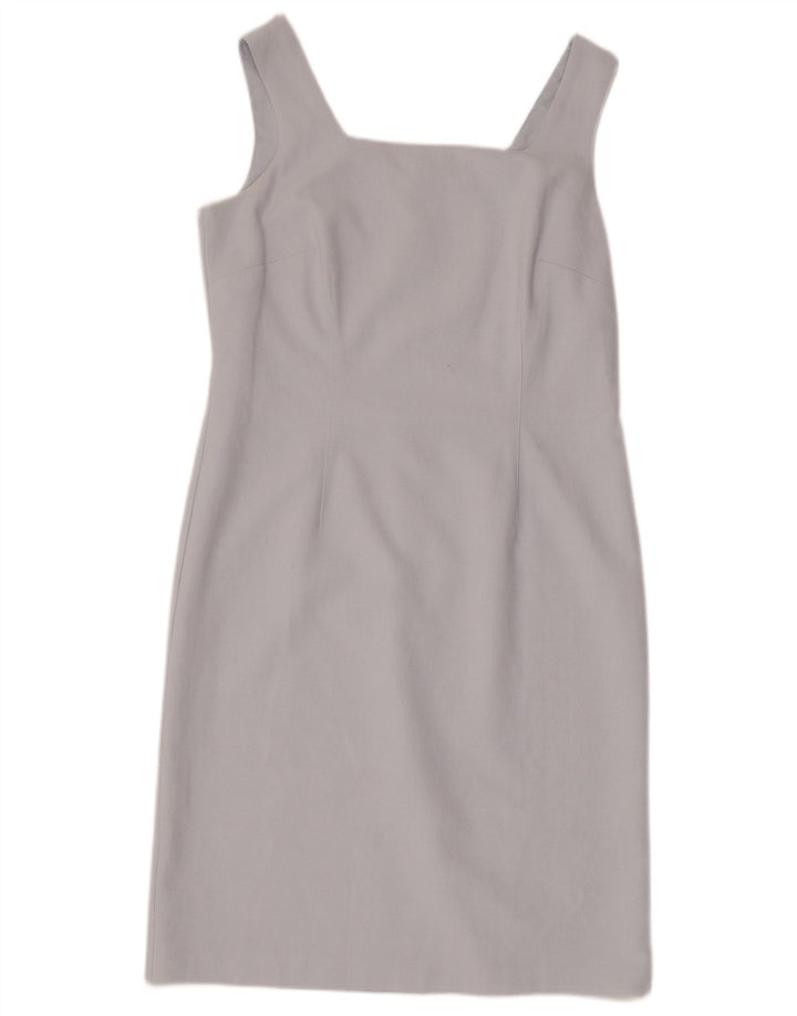 Marks & Spencer Damen St. Michael ärmelloses Etuikleid, Gr. 14, Blau