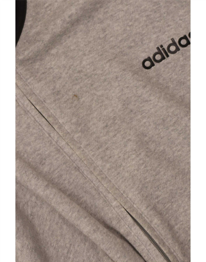 Adidas Herren Trainingsanzug Top Jacke 2XL Grau Colourblock Baumwolle