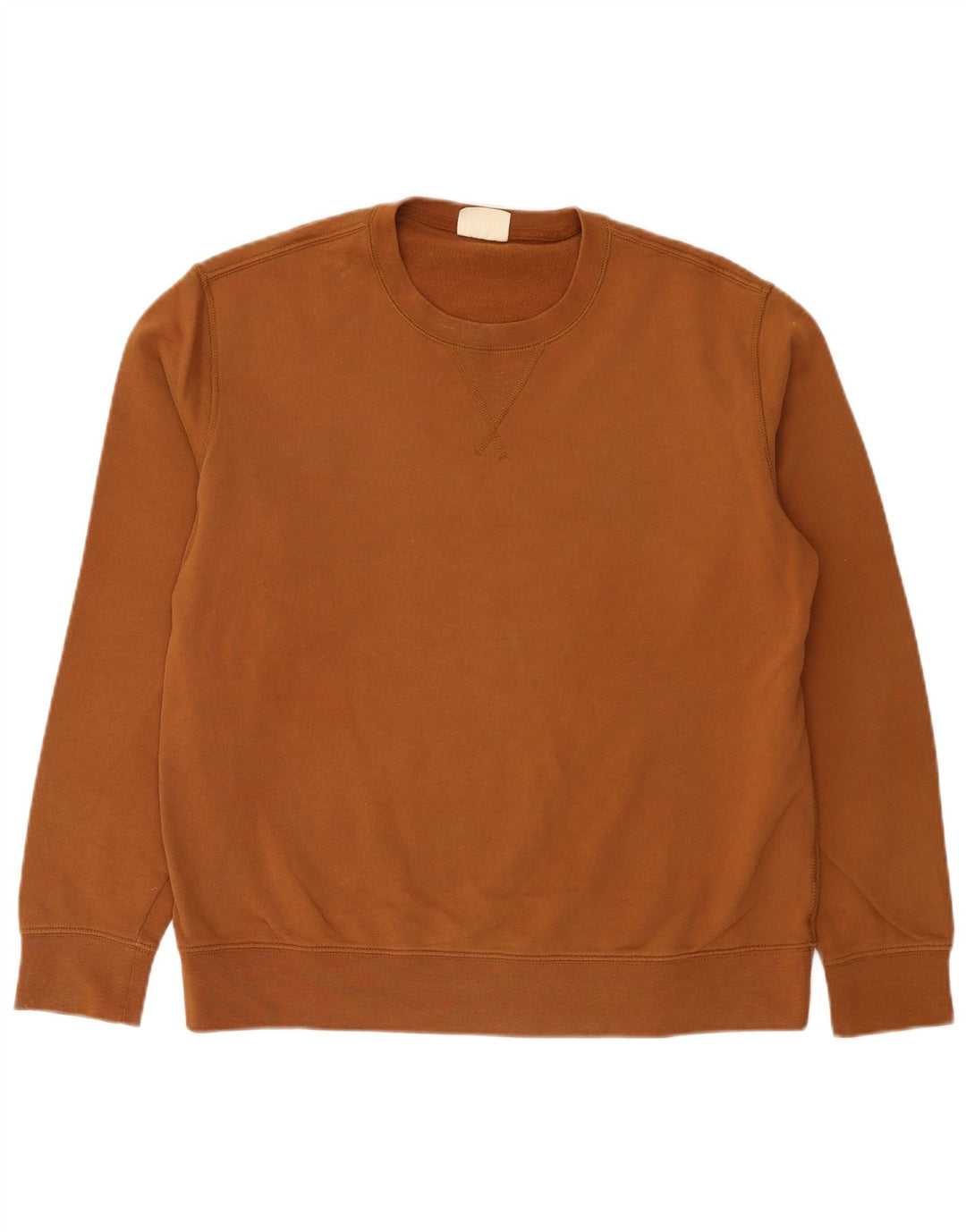 Marks & Spencer Herren-Sweatshirt, Pullover, groß, braune Baumwolle