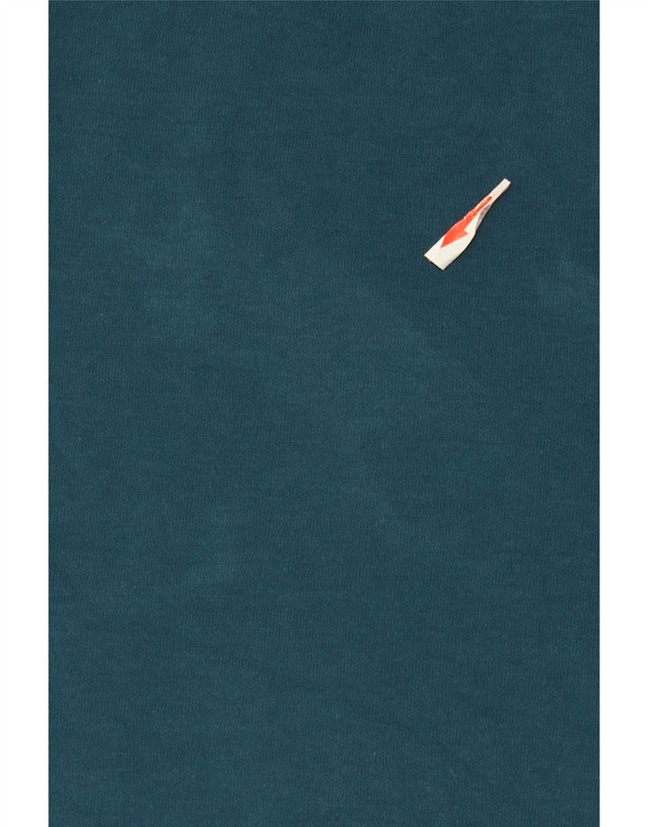 Zara Damen ärmelloses A-Linien-Kleid aus mittelblauer Baumwolle in Marineblau