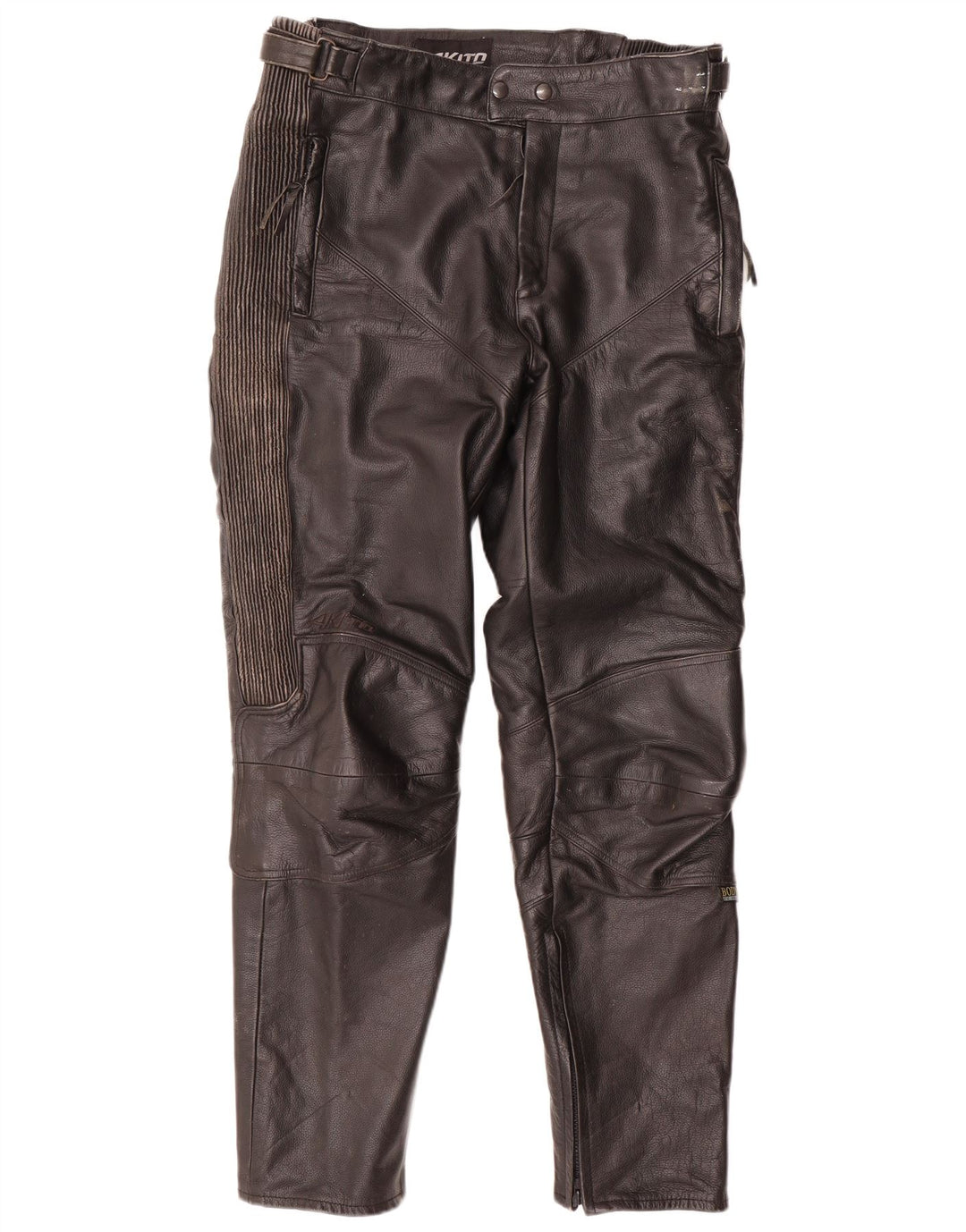 Akito Herren Tapered Lederhose IT 46 Small W32 L32 Schwarz