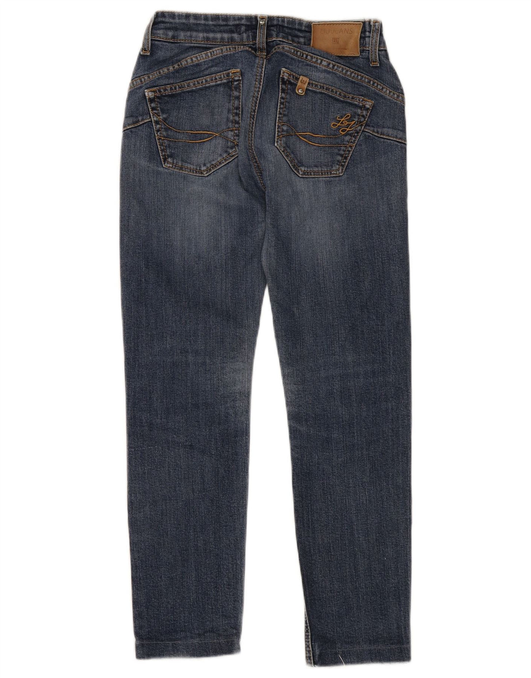 Liu Jo Damen-Cropped-Jeans W28 L25 Blaue Baumwolle