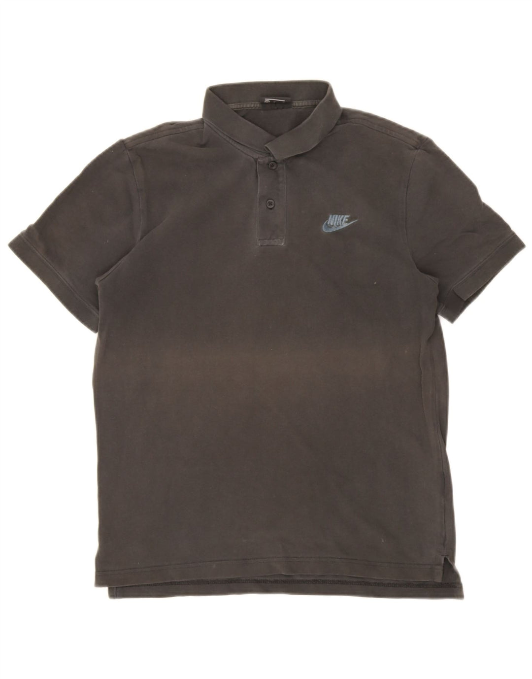 Nike Herren-Poloshirt aus mittelgrauer Baumwolle