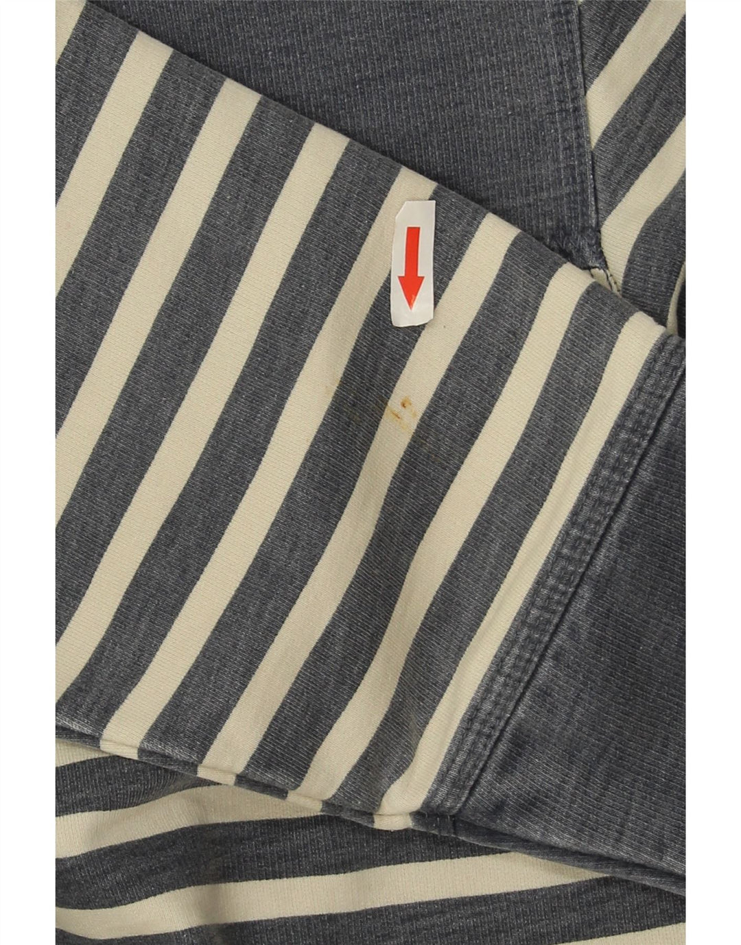 Fat Face Herren-Sweatshirt mit Rollkragen, klein, blau gestreift, Baumwolle