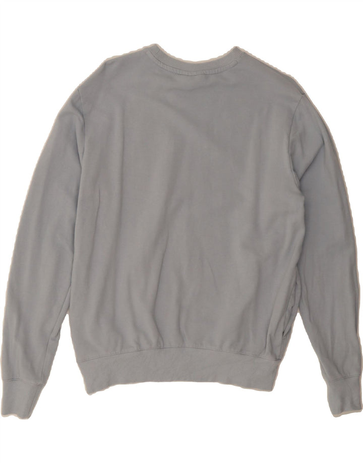 FILA Mens Sweatshirt Jumper Small Blue Vintage Fila and Second-Hand Fila from Messina Hembry 
