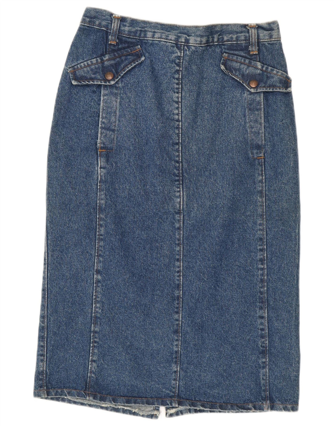 ROY ROGERS Damen Jeansrock W32 Große blaue Baumwolle