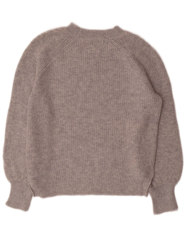 Marks & Spencer Damen-Pullover, übergroß, Rundhalsausschnitt, Gr. 10, Größe S, Grau