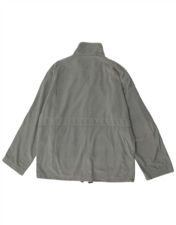 Diadora Herren-Trainingsanzugoberteil aus Velours, Gr. 40, Größe L, grau, Polyester