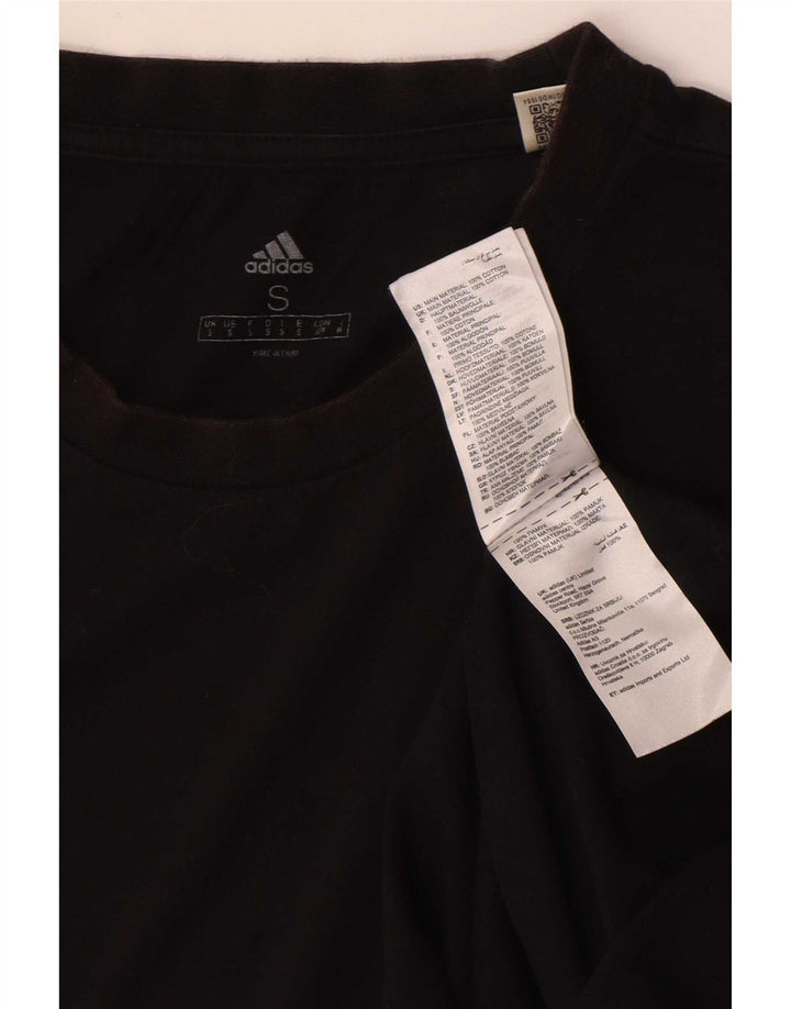 Adidas Herren T-Shirt Top Small Schwarz Baumwolle