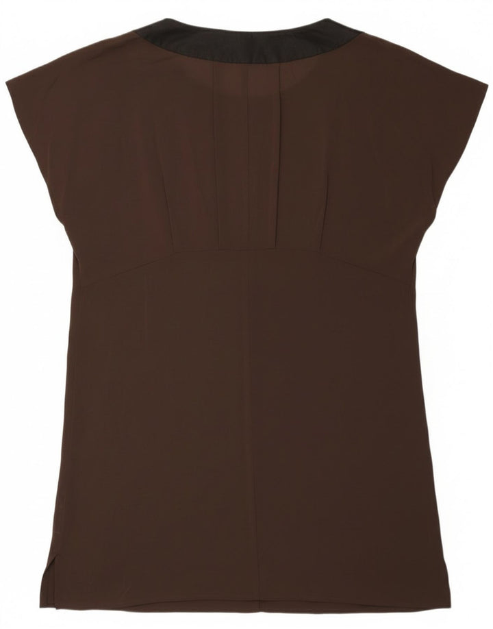 Persona Damen Bluse Top Größe 23 Mittelbraune Viskose