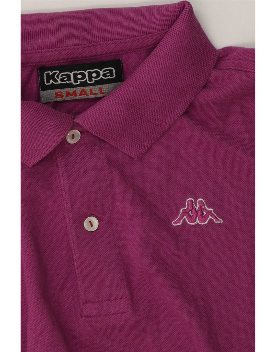 Kappa Herren Poloshirt Small Lila Baumwolle