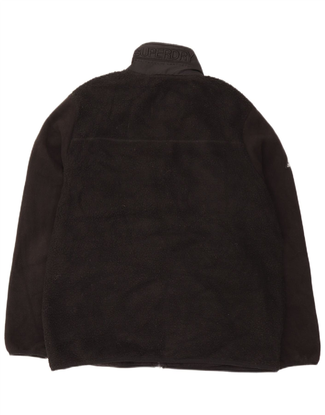 Superdry Herren Fleecejacke UK 44 2XL Schwarz Polyester
