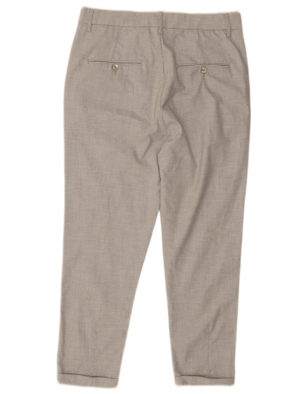 Zara Herren Pegged Chino Hose EU 40 Medium W31 L24 Grau Polyester