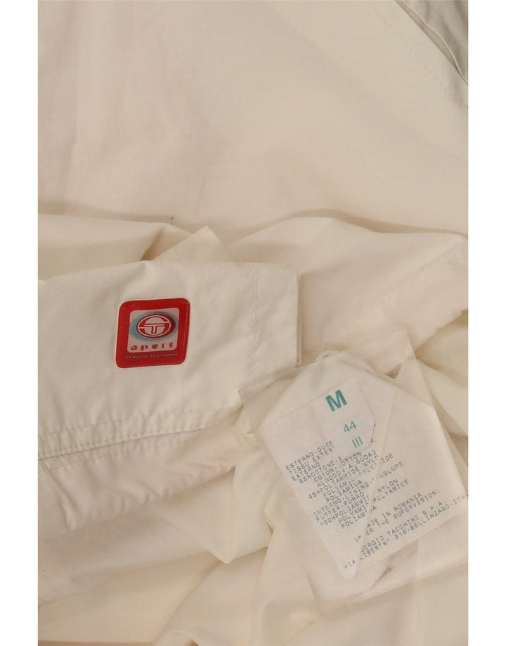 Sergio Tacchini Damen Windjacke UK 14 Mittelweiße Baumwolle
