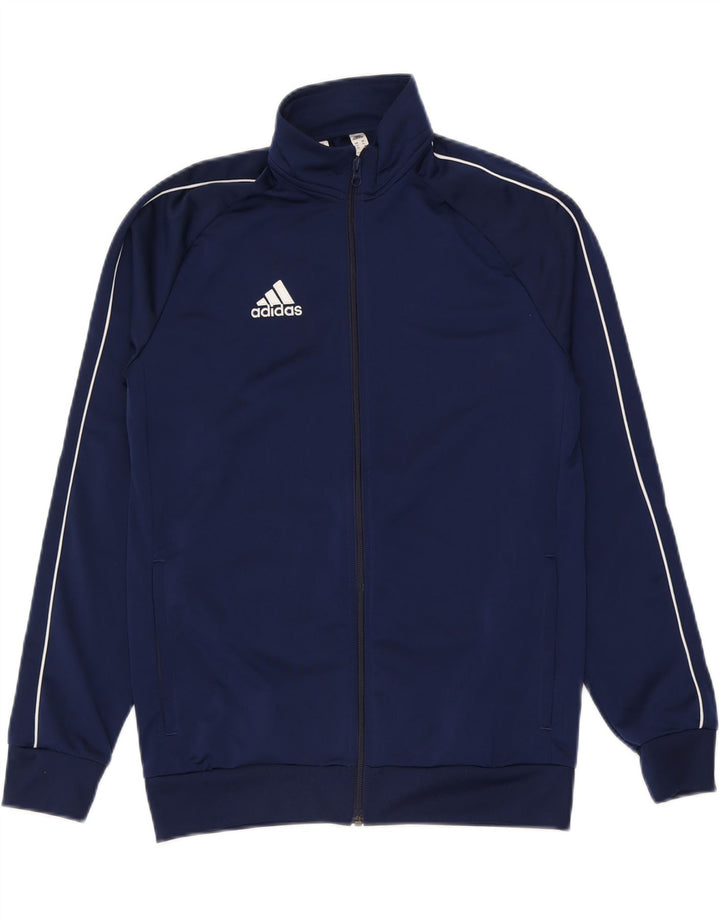Adidas Jungen Trainingsanzug Top Jacke 15-16 Jahre Marineblau Polyester