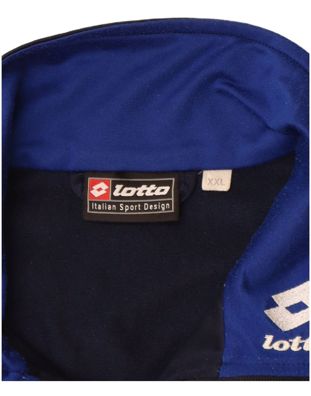 LOTTO Herren-Trainingsanzug-Oberteil, Jacke, 2XL, Marineblau, Farbblock-Polyester