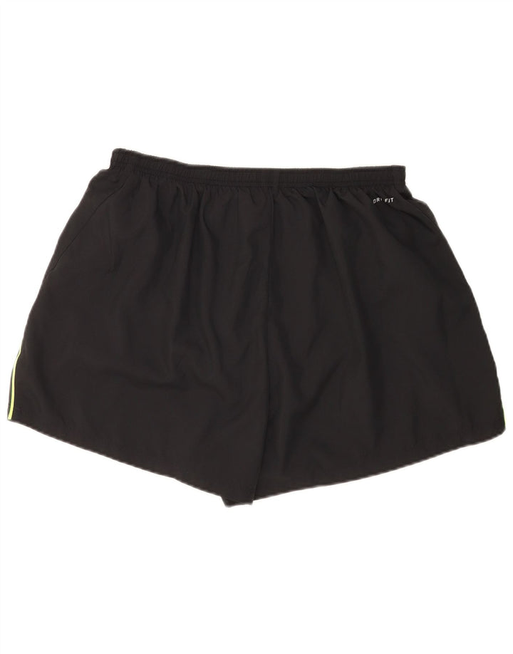 Nike Herren-Sportshorts 2XL, schwarzes Colourblock-Polyester