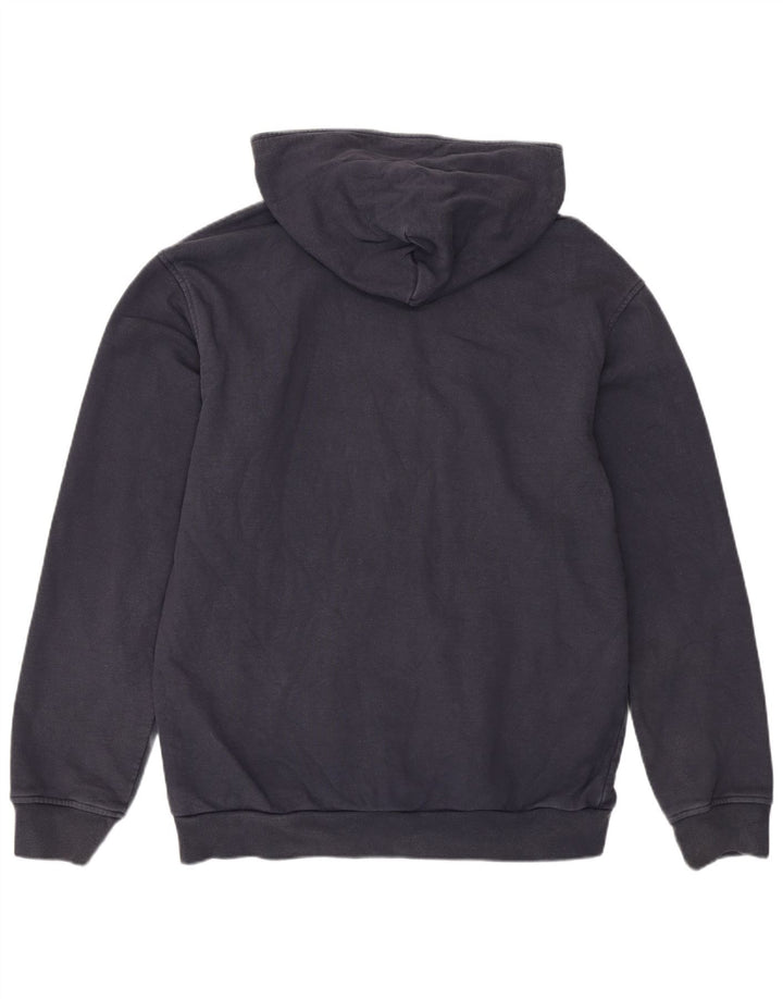 Adidas Herren Kapuzenpullover aus mittelblauer, marineblauer Baumwolle