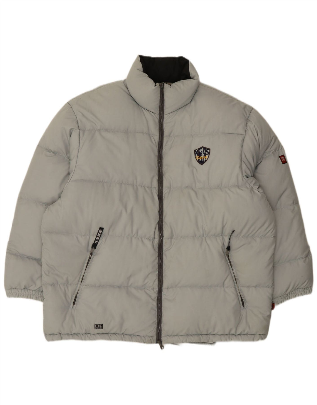 XS Exes Herren Wattierte Jacke UK 42 XL Grau Polyester