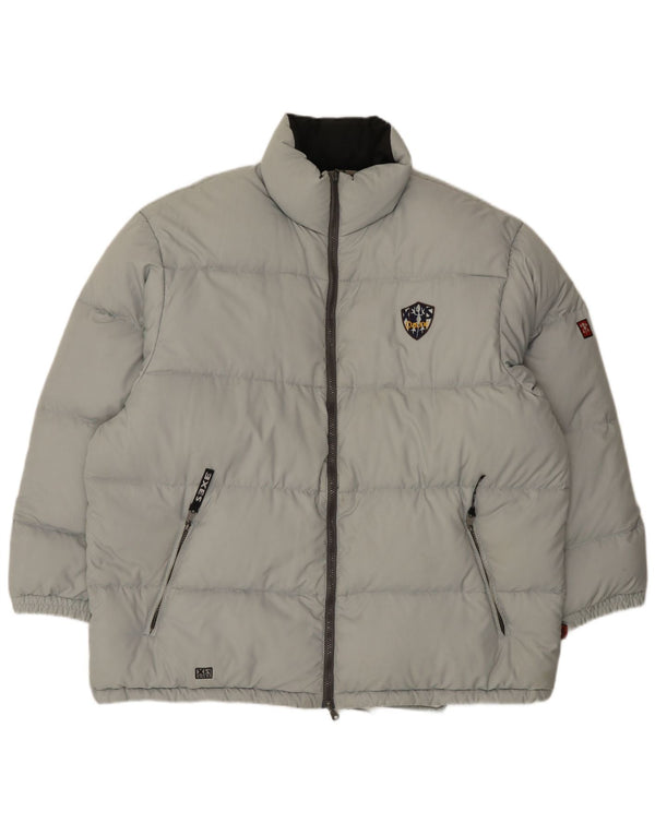 XS Exes Herren Wattierte Jacke UK 42 XL Grau Polyester