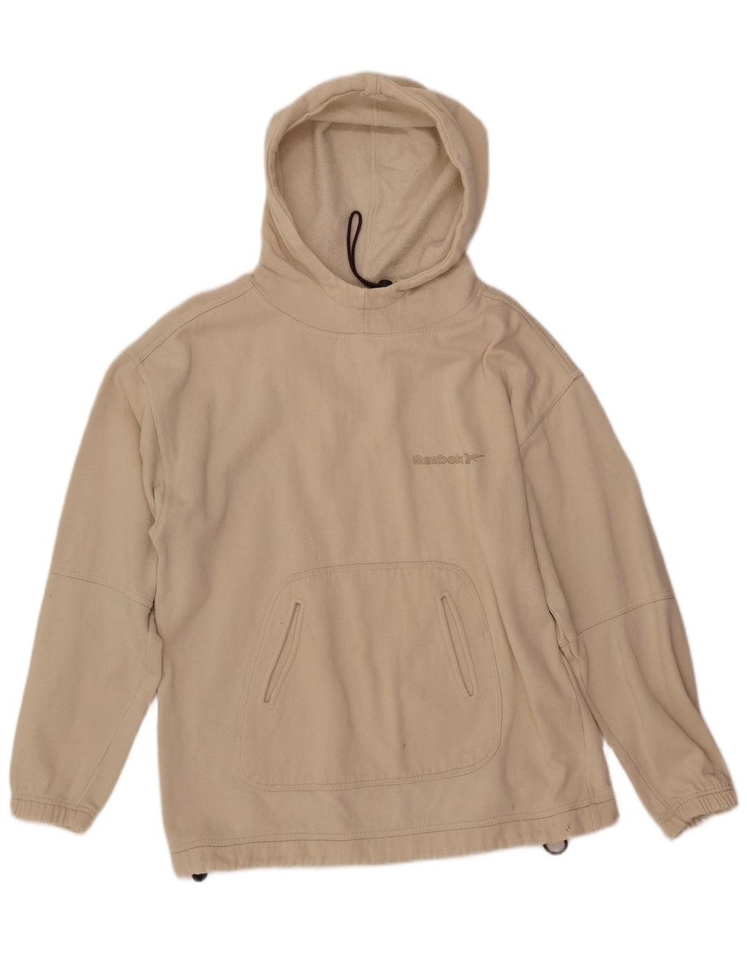 REEBOK Herren Loose Fit Kapuzenpullover XS Off White