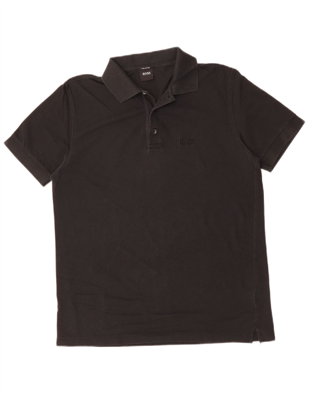 Hugo Boss Herren Poloshirt Mittelschwarze Baumwolle
