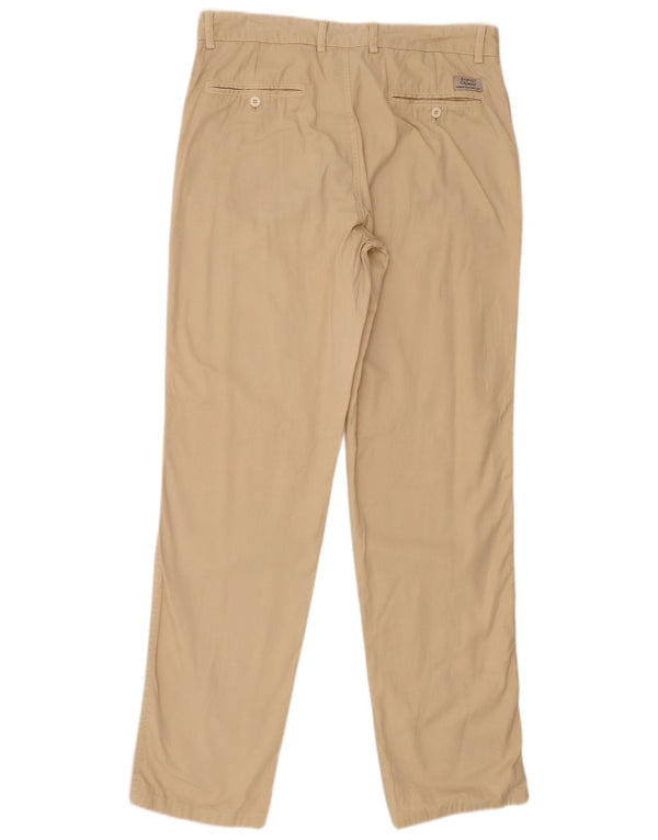 Gerade Chino-Hose für Herren von Avirex, W34, L33, Beige, Baumwolle